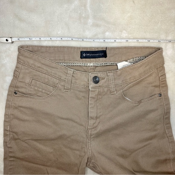 Lee Platinum Label Classic Tan Straight Leg Denim Pants - Picture 7 of 13